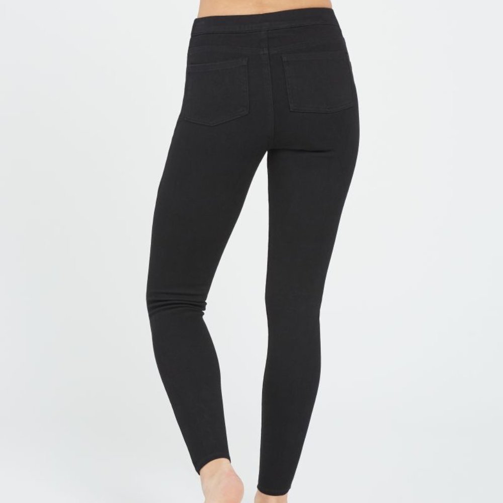 Spanx jean leggings black ankle length